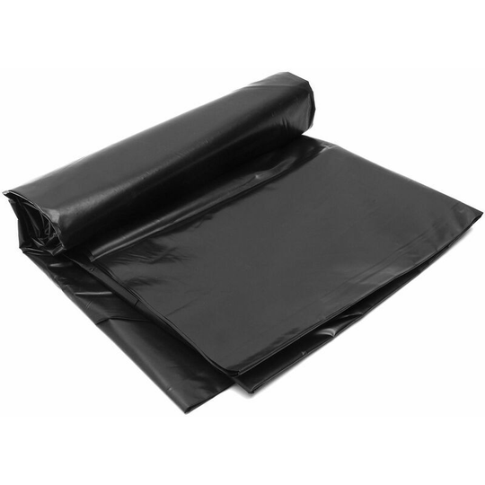 Monly - 3 x 3m Black hdpe Fish Tank Pond Liner Corrosion/UV Resistant