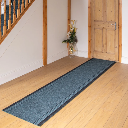 Abby Flatweave Green Hallway Runner Rug