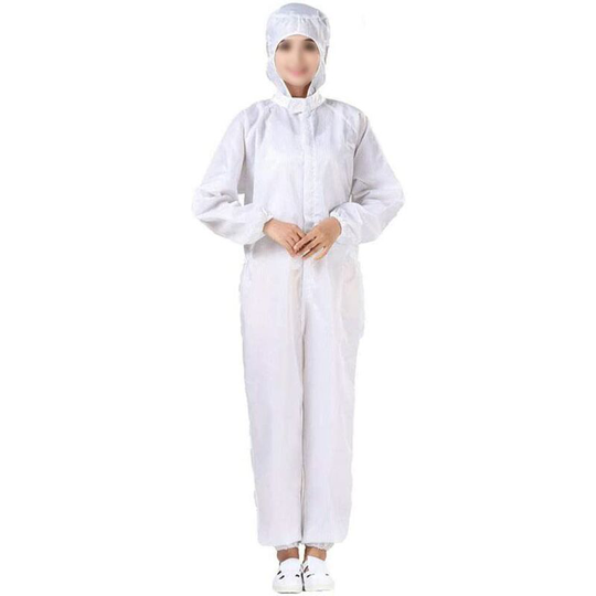 Protective combination reusable washable anti-static anti-dust protective clothing for electronic workshop