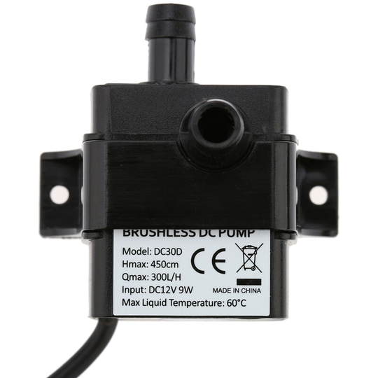 Ultra-quiet Mini DC12V 9W Micro Brushless Water Oil Pump Waterproof Submersible Fountain Aquarium Circulating - Anself