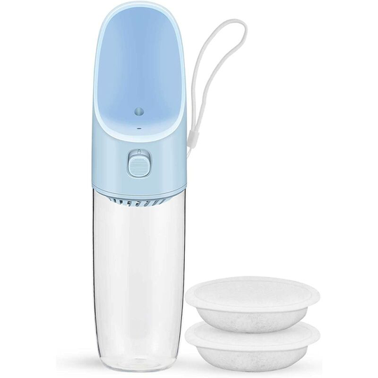 Dog Water Bottle, 400ml Portable Water Bottle for Dog Cat, Antibacterial Food Grade Pet Travel Water Bottle