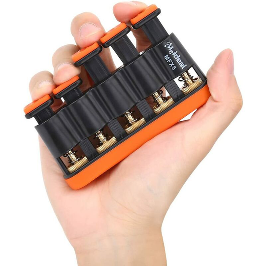 Finger Exerciser, Finger Exerciser Tool Adjustable Strength Guitar Piano Accessories Yellow
