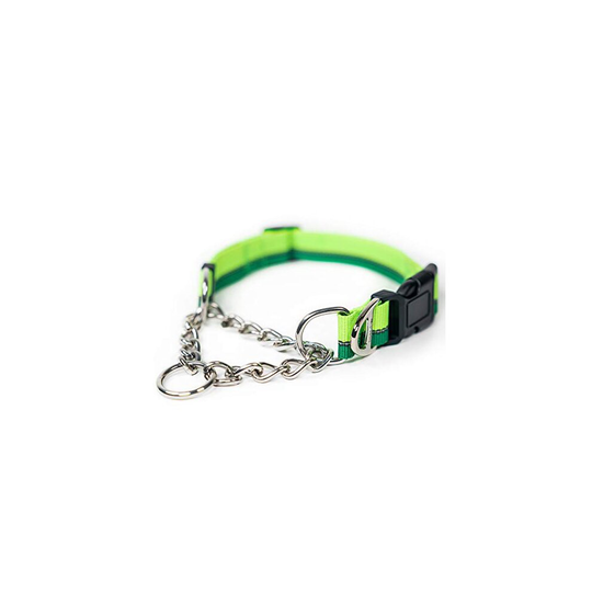Mighty Paw Martingale Dog Collar 2.0 | Trainer Approved Limited Slip Collar with Stainless Steel Chain & Heavy Duty Buckle. Modified Cinch Collar