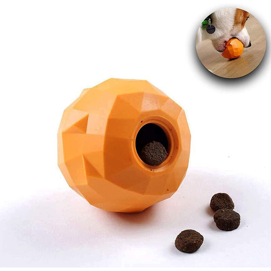 Betterlifegb - Interactive chew toy for indestructible dog | Orange Style Original Degree Distributor, Croquettes | Ball anti stress dogs | Washable