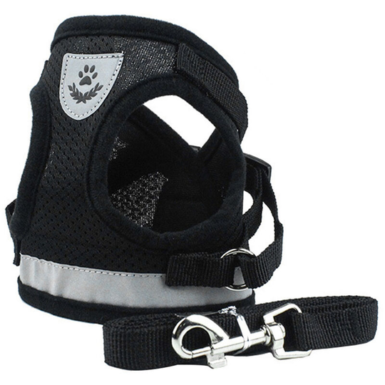 Lifcausal - Dog Harness No-Pull Pet Harness Step-in Air Dog Harness, Soft Mesh Cat Harness, Step in Vest Harness Adjustable Outdoor Pet Vest,