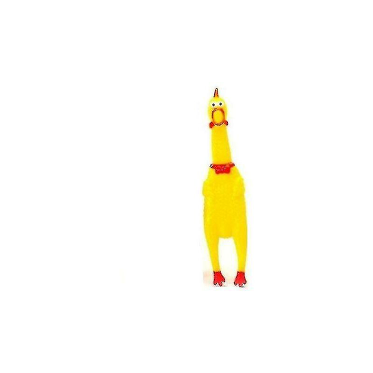 Funny Screaming Safety Rubber Chicken Squeeze With Squeaky Sound For Dogs -l Thsinde