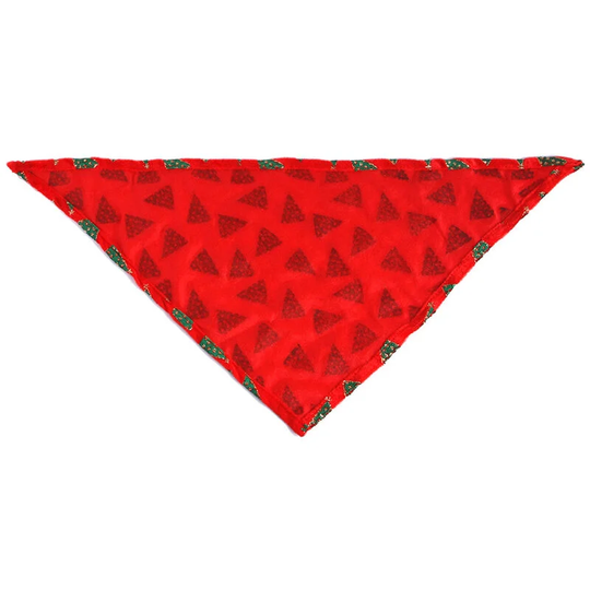 Lifcausal - Bandana Christmas Pet T-riangle Scarf Plaid Washable Neckerchief Christmas Tree And Stars Accessories Bibs for Pets