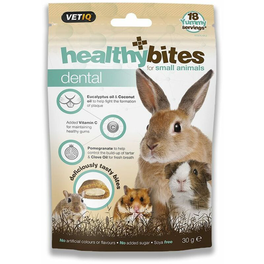 Vetiq - Healthy Bites Small Pet Food (30g) (Brown/White) - Brown/White