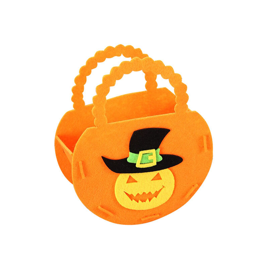 Halloween Candy Bags, 1Pcs Halloween Pumpkin Bag Non-Woven Candy Bags Trick or Treat Gift Bags for Halloween Party Supplies, Halloween Night