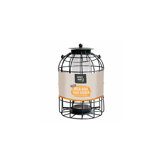 Natures Market BF008S Seed Feeder with Squirrel Guard
