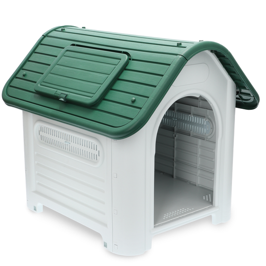 HAFENBANDE Cottage Plastic Dog Kennel - Size M: 72 x 87 x 75.5 cm (W x D x H)