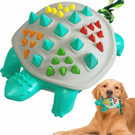 Morejieka - Dog Chew Toys for Aggressive Chewers,rlife Tough Interactive Dog Teething Chew Toys Boredom, Indestructible Natural Rubber Dog Dental
