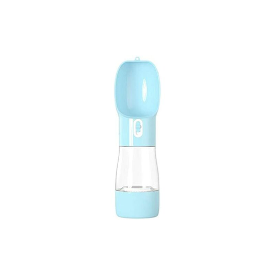Dog Water Bottle, 2 in 1 Removable Cover Dog Bowl, 200ML Feeder and 285ML Drinker for Travel Portabl