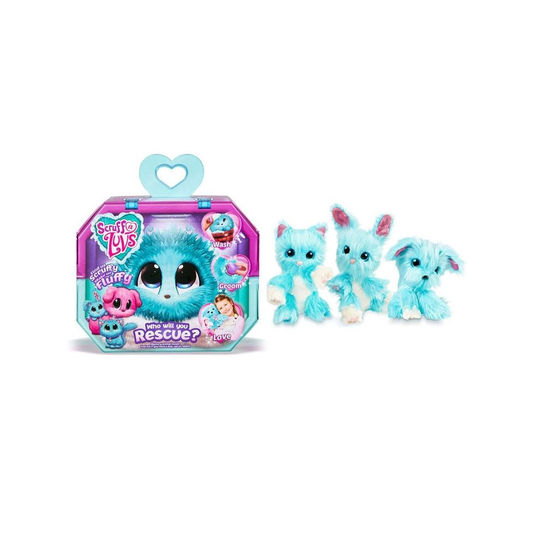 (blue) Little Live Scruff-A-Luvs Plush Mystery Rescue Pet