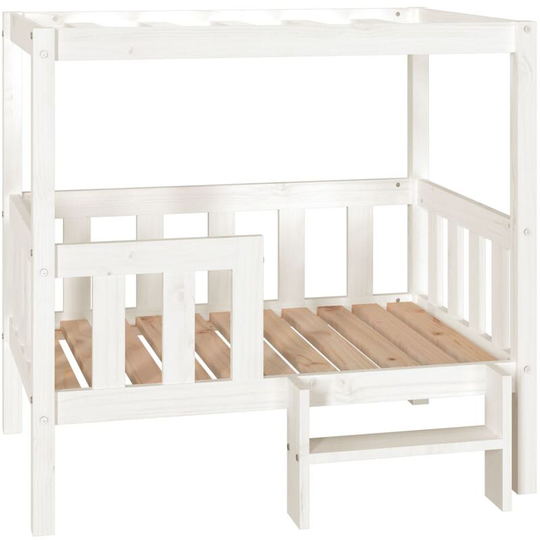 Dog Bed White 95.5x73.5x90 cm Solid Wood Pine Vidaxl White