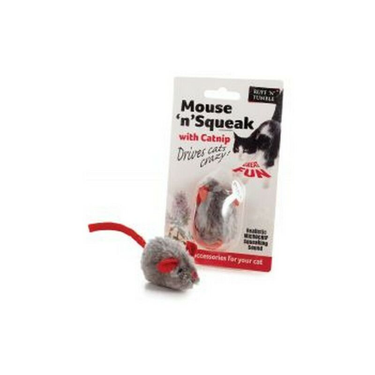 Ruff 'n' Tumble Mouse 'n' Squeak Cat Catnip Toy (One Size) (May Vary) - May Vary - Sharples