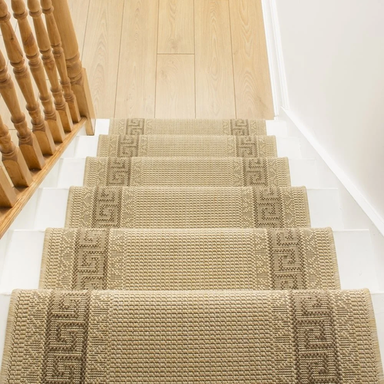 Almazan Flatweave Beige Stair Runner