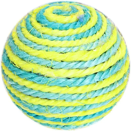Animal Sisal Rope Scratcher Ball Toy Perfect For Dog Cat