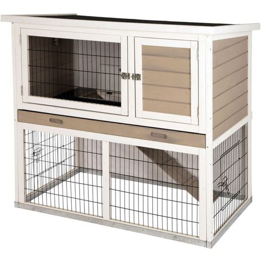 Kerbl - Rodent House with Metal Bottom Lucky White 115x65x100 cm Multicolour