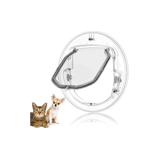 Locking Cat Flap, Cat Flap, Locking Cat Doors, 4-Way Locking Cat Doors, Waterproof Cat Flap - Litzee