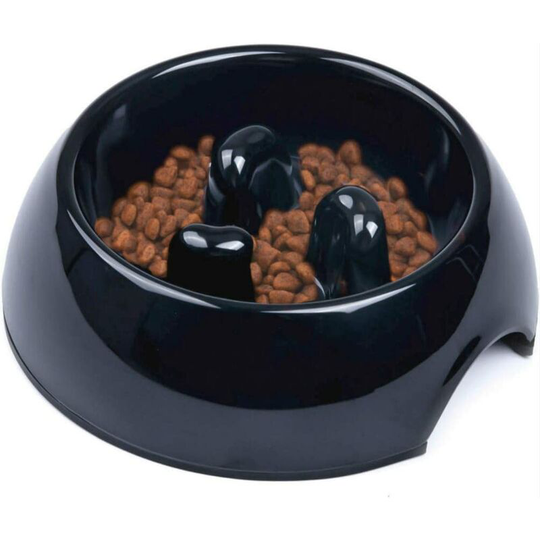 Anti-Glutton Bowl for Dog Cat, Non-Slip Feeding Bowl that Promotes Slower Food Intake, Interactive Anti-Bloat Melamine Bowl