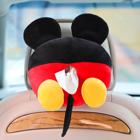 Sun Flowergb - Tissue Box Cover Soft Lovely Mouse Shaped Ass Creative Storage Bag Hanging Pouch Tissue Box Packaging for Car Home, Lovely Car Drawer