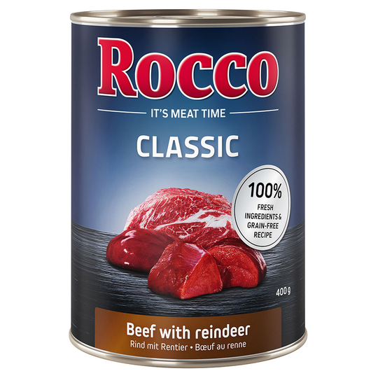 Rocco Classic Saver Pack 24 x 400g - Beef with Reindeer