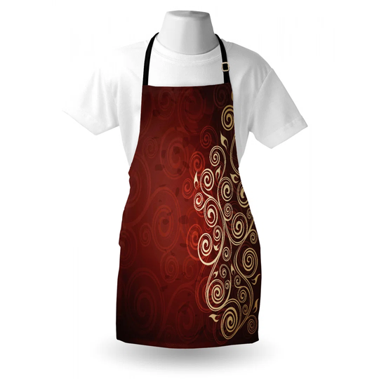 Rock Star Rabbit Animal Speakers Music Notes Heart Cartoon Apron