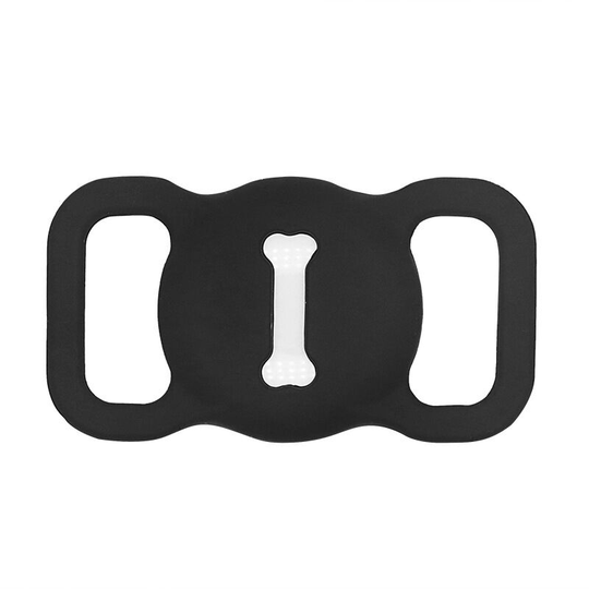 Dogs Protective Case for Pet Airtag Collars, for Pet Airtag gps Finder Collar Accessories (Black 5pcs)