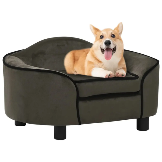 Irvington Dog Sofa in Dark Grey