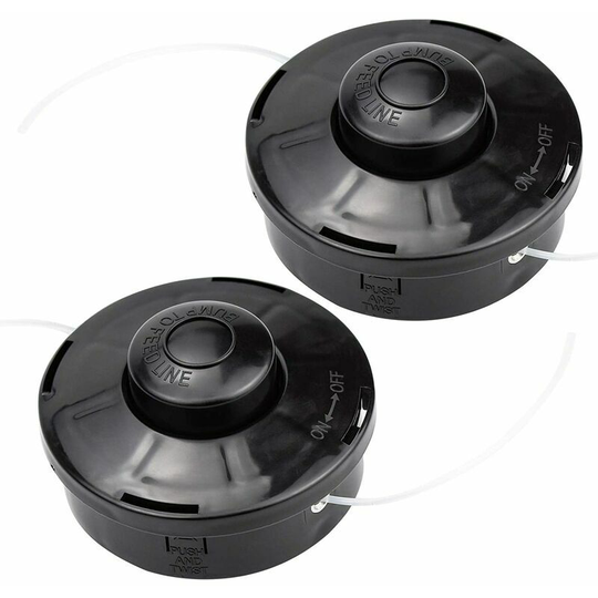 Pack Universal Brush Cutter Head A6481 Nylon Trimmer Replacement Spool Brush Cutter Cutting Head M10 x 1.25 for Petrol Brush Cutter