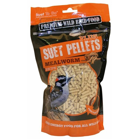Suet Pellets Plus Mealworm - 550 Gm Pouch - UNIP01-10350-A - Suet To Go