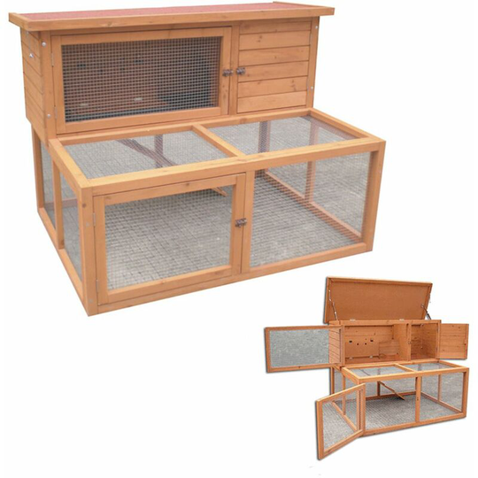 KCT - 4FT Ancona Rabbit Hutch With Extended Run