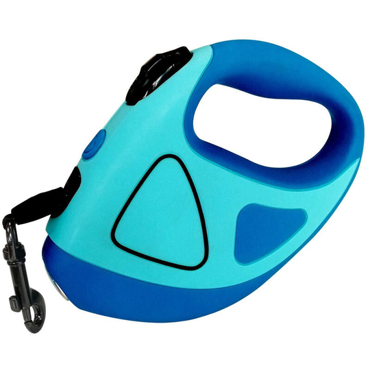 Asupermall - Retractable Dog Leash with led Flashlight, Dog Safety Walking Leashes for Small Medium Large Dogs Dog Traction Leash with Anti-Slip