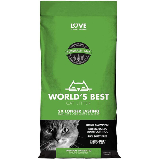Unscented Cat Litter (8lb) (Multicoloured) - Multicoloured - Worlds Best