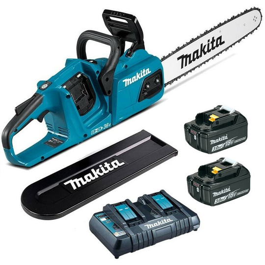 DUC405RT2 Twin 18v 36v lxt Li-Ion Cordless Brushless Chainsaw 40cm 2x3ah - Makita