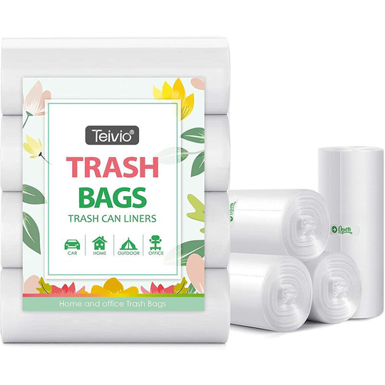 Joorrt - 2 gallon 80 strong bags of small trash bags per , trash bags, suitable for 1.6 gallon, suitable for 6-7 liters, small plastic bags for home