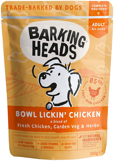 Barking Heads Bowl Lickin' Chicken - Saver Pack: 20 x 300g