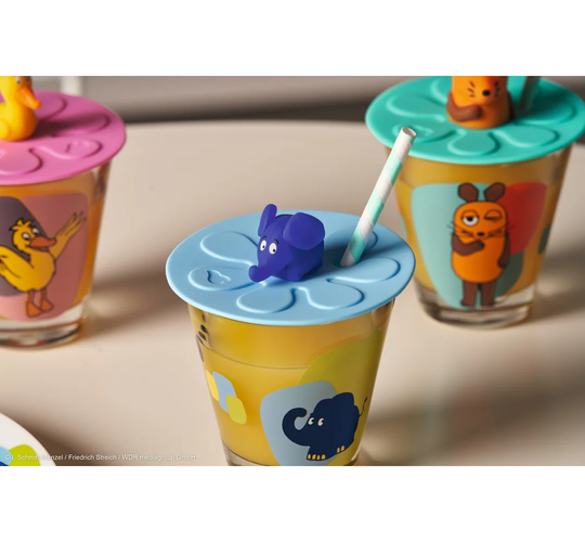 Children's Drink Set 9-Piece Mouse, Elephant, Duck