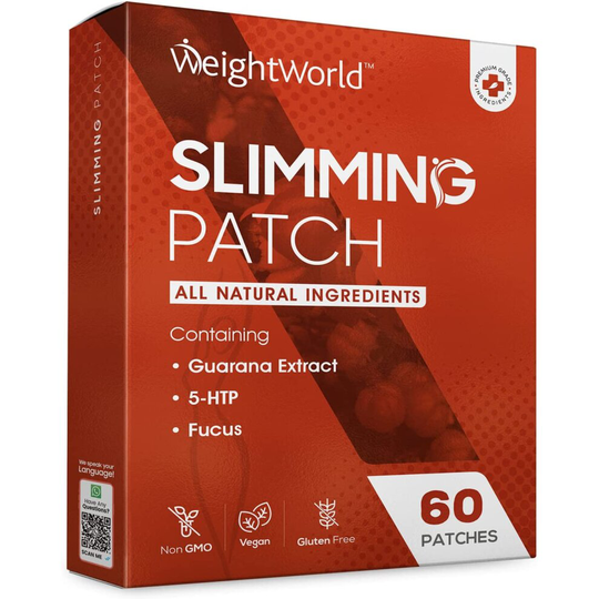 Slimming Patches - 60 Patches - Guarana, 5HTP & Fucus - Safe & Natural