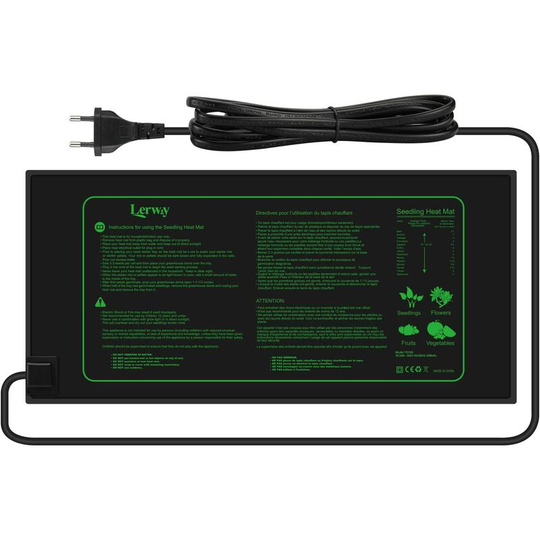 Germination Greenhouse Waterproof Plant Heating Mat Accelerates Seed Germination, Heating Pad for Reptile and Amphibian, 21/30 Watts, 52×25cm (1