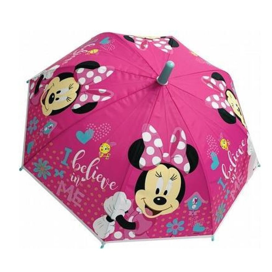 Minnie Mouse Childrens/Kids I Believe In Me Stick Umbrella