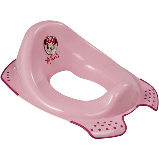 Disney Mickey and Minnie Children's Toilet Seat, Approximately 18 Months to 4 Years Old, Non-Slip, Ewa, Pink