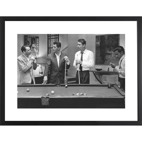 The Rat Pack Play Pool Framed Photographic Print