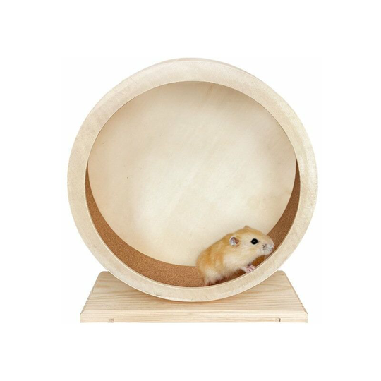 Perle Rare - Hamster Running Wheel, Silent Wooden Hamster Exercise Wheel, Hamster Quiet Wheel for Hamster, Guinea Pig, Hedgehog, Chinchilla and Small