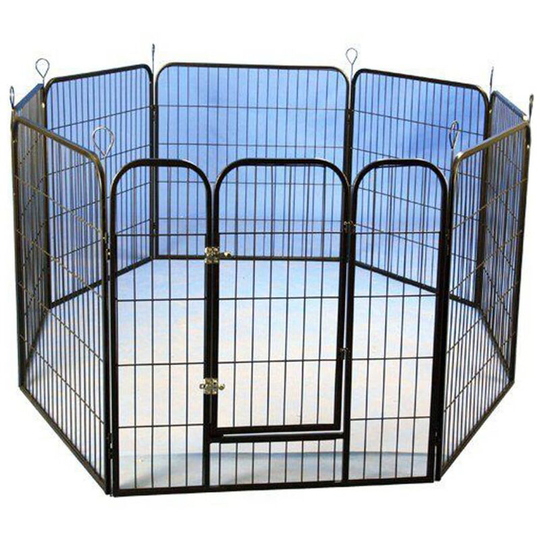 @pet - Modular Puppy Pen Black 79x81cm Black
