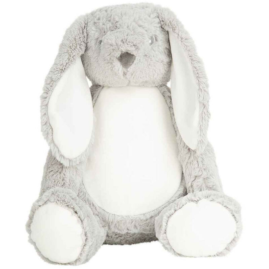 Zippie Bunny Plush Toy (One Size) (Grey) - Grey - Mumbles