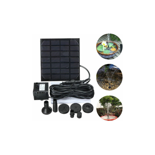Solar Water Pump Fountain Garden Floating Plants Watering Power Fountains Pool Home Garden Fish Pond Waterpump 7V 1.5W - Muff