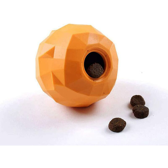 Modou - Interactive Chew Toy for Dogs, Orange Style is an Original Treat Dispenser, Kibble, Dishwasher Safe | Relaxing ball accessory, improves