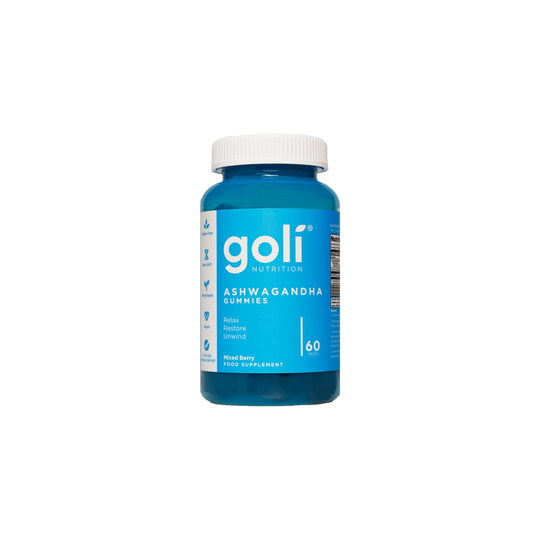 Goli Nutrition Ashwagandha Gummy 60 Count Relax Restore Unwind Multi Vitamin Organic